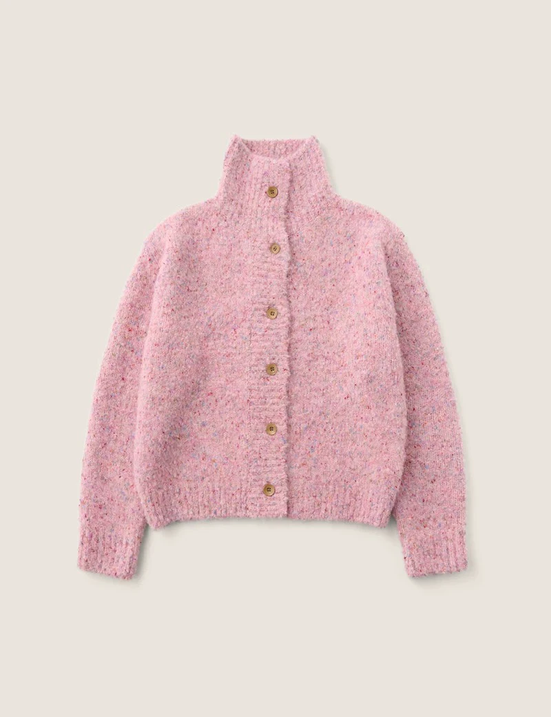 

Теплый вязаный свитер с воротником-стойкой, ультра смешанные цвета, осенне-зимняя верхняя одежда Sienna Fem, свободный крой, длинный трикотаж све