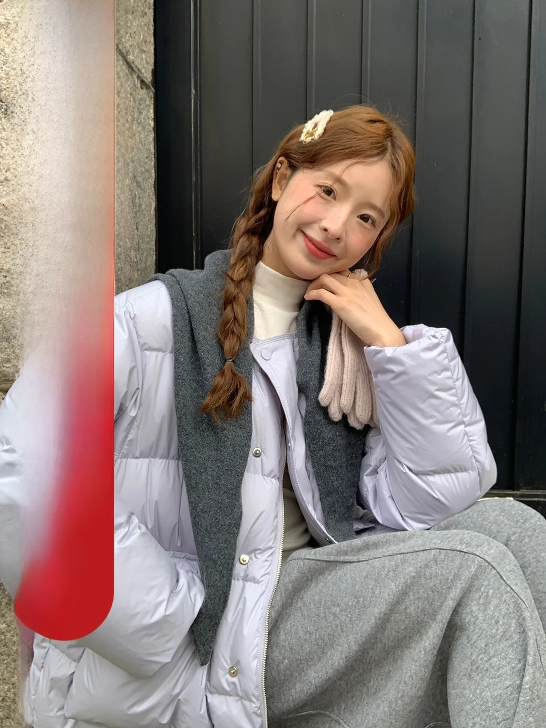 

Женская повседневная модная теплая корейская пуховая куртка-накидка на плечи, новинка зимы 2025, универсальная верхняя одежда