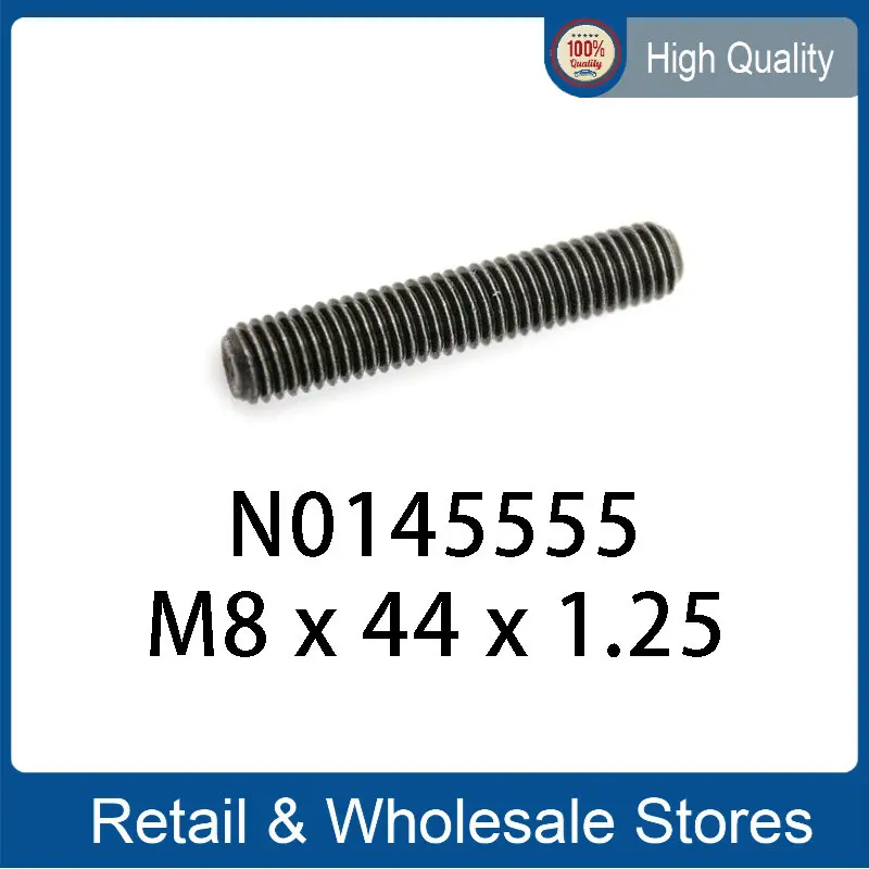 10pcs N0145555 M8X44X1.25 stud bolt Threaded Pin FOR VW AUDI SKODA SEAT