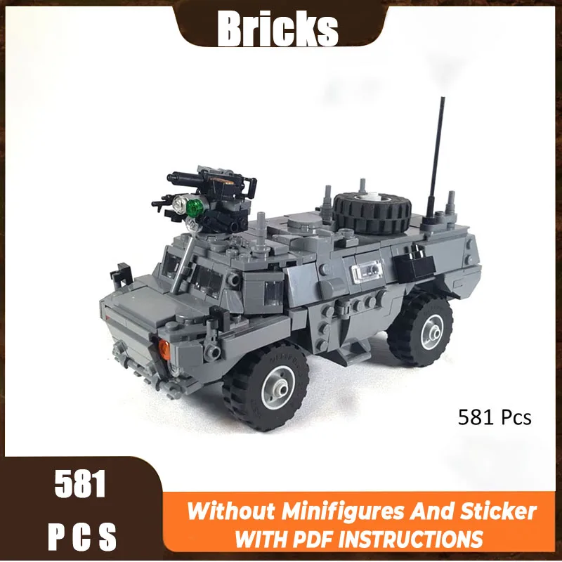 2025 New Product Moc Building Blocks Military Model Armored Personnel Carrier Modular Building Blocks Gift Toys DIY Assembly Set