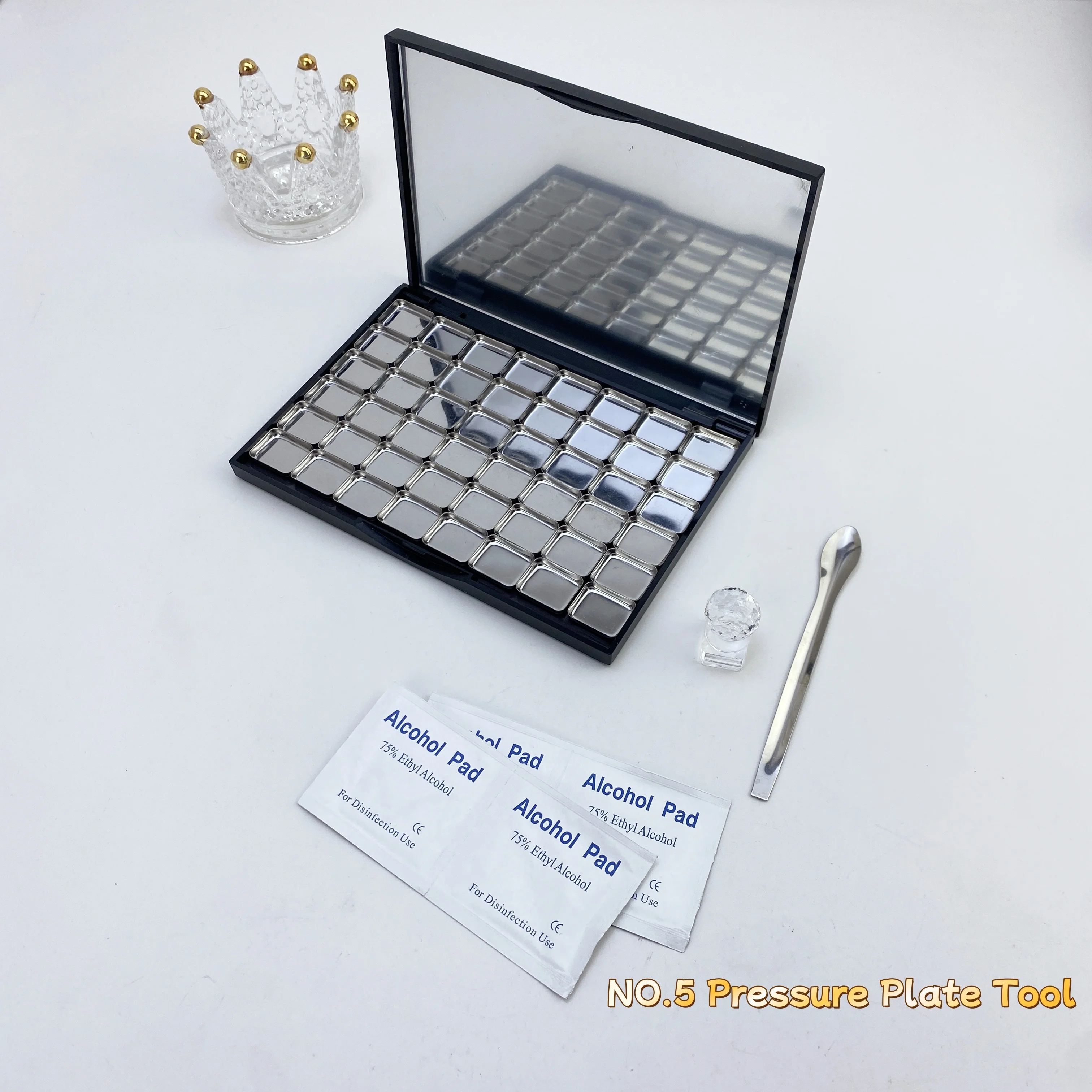 A159 Scatola magnetica per ombretto abbinata gratuita di grandi dimensioni Evidenzia tavolozza combinata per trucco fard