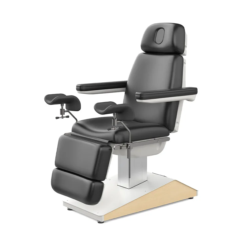 Multi-position adjustment backrest with stirrup gynecological examination bed Lifting leg extension Light elevation angle