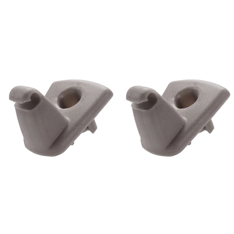 2X For 05-06 Chrysler 300 Dodge Magnum Charger 1AH27BD1AB Grey Interior Gray Sun Visor Clip Holder Hook Bracket Hanger