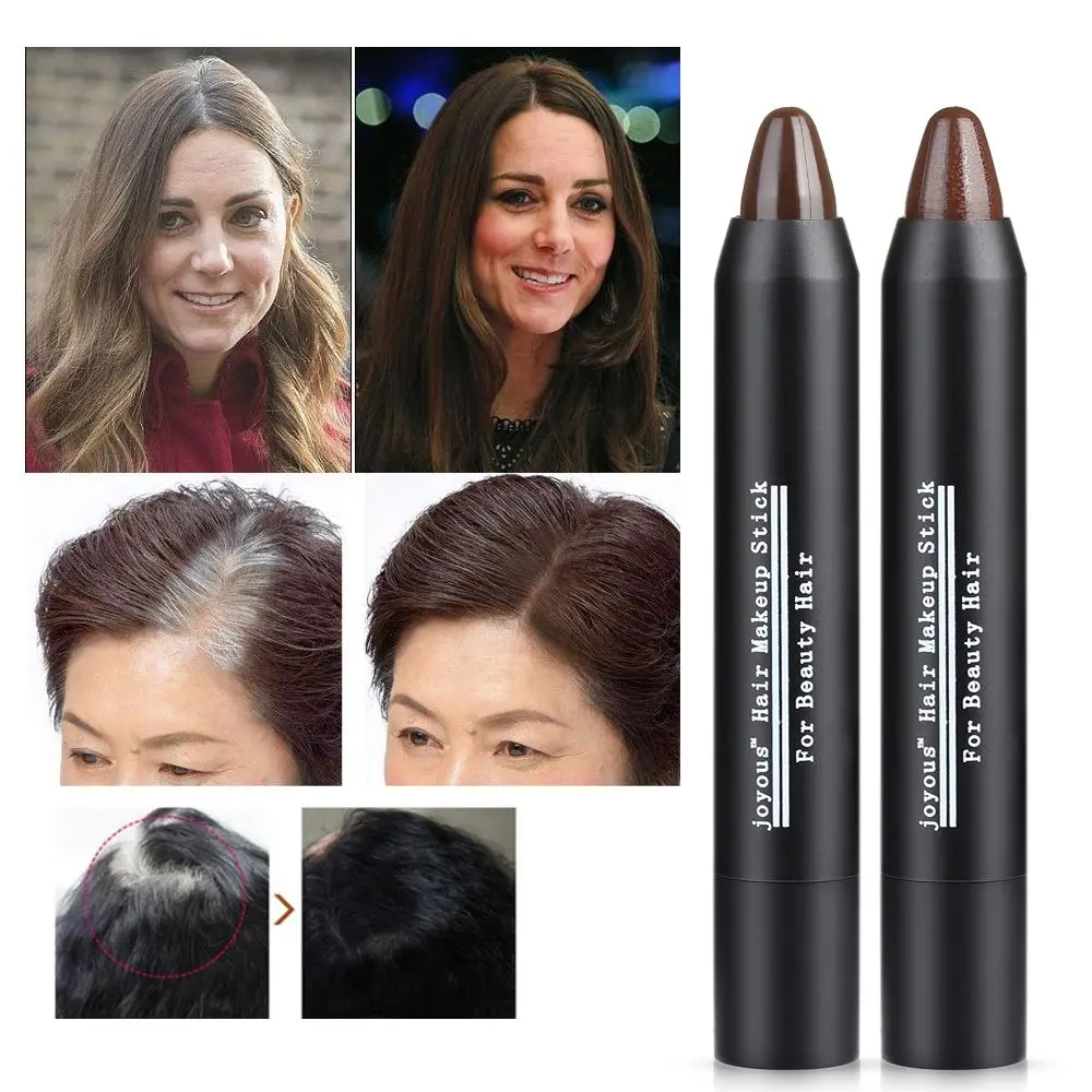 Non-toxic Stick Hair Salon White Hair Colour Dye Styling Chalk JOYOUS Hair Dye Pen One-Time Hairdressing Tool