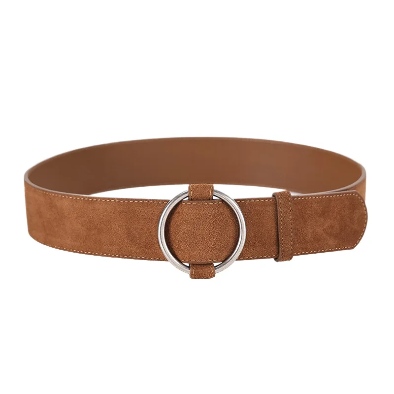 

Регулируемые ремни без пряжек из высококачественной натуральной кожи (полнозернистая кожа коровы) с замшевой отделкой, винтажный пояс для платья/пальто, Cinturon Mujer