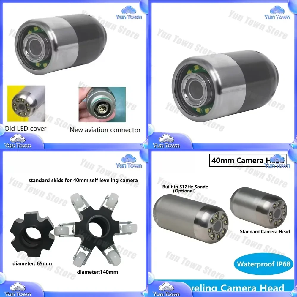 Spare Parts for 40mm Self Leveling Image Sewer Camera Head with 512Hz Transmitter for Pipe Inspection Tools Plumbing