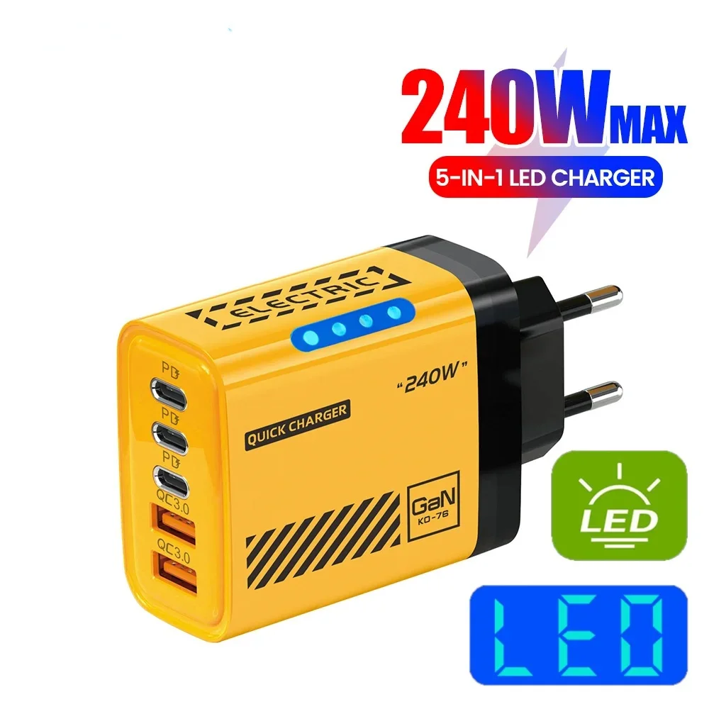 240W 5 Port Usb C C…