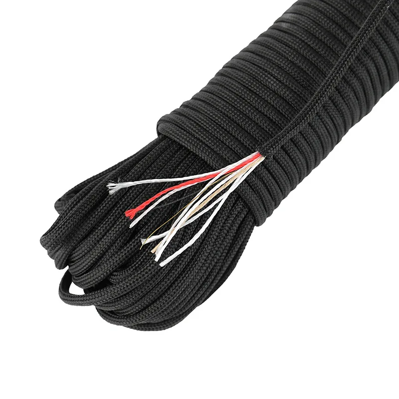 31 Meters Multifunction 10 Core 4mm Fire Wax Rope Umbrella Rope Outdoor Rescue Binding Tent Mountaineering Rope Without Joints