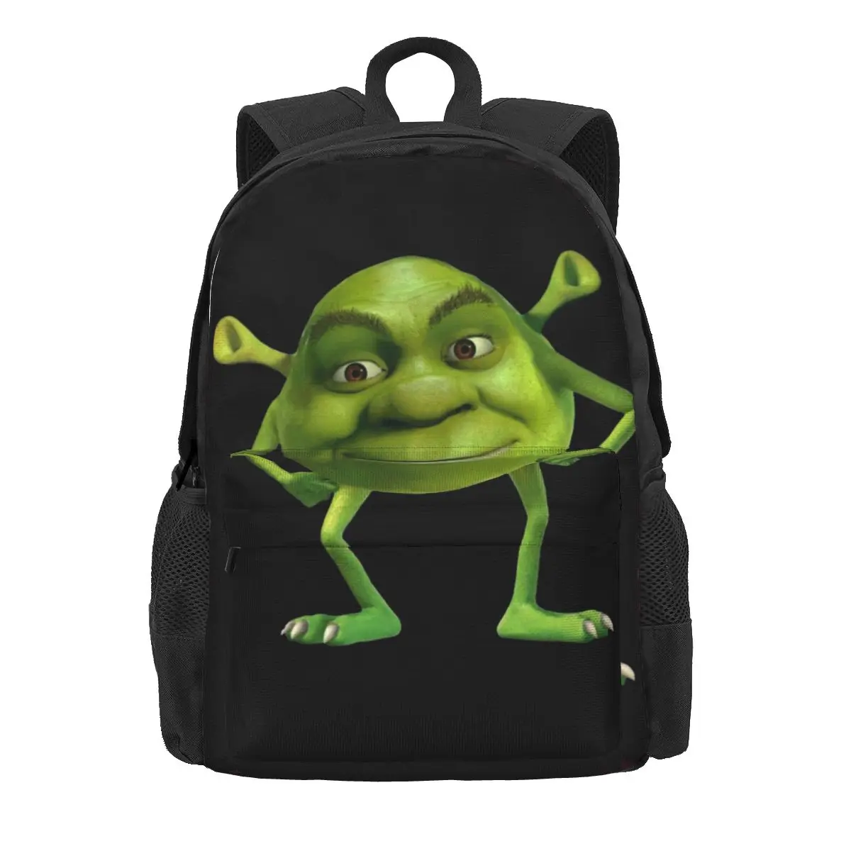 Mochilas escolares de grande capacidade para crianças, Mochilas Shrek para meninos e meninas, Mochila para laptop dos desenhos animados, Bolsa de ombro