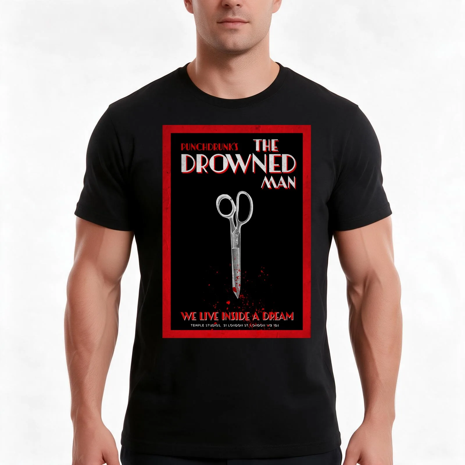 The Drowned Man Sleeps No More in the Burnt City T-Shirt, Summer Casual Cotton Tee, Oversized Streetwear Tops, Unisex Men Women