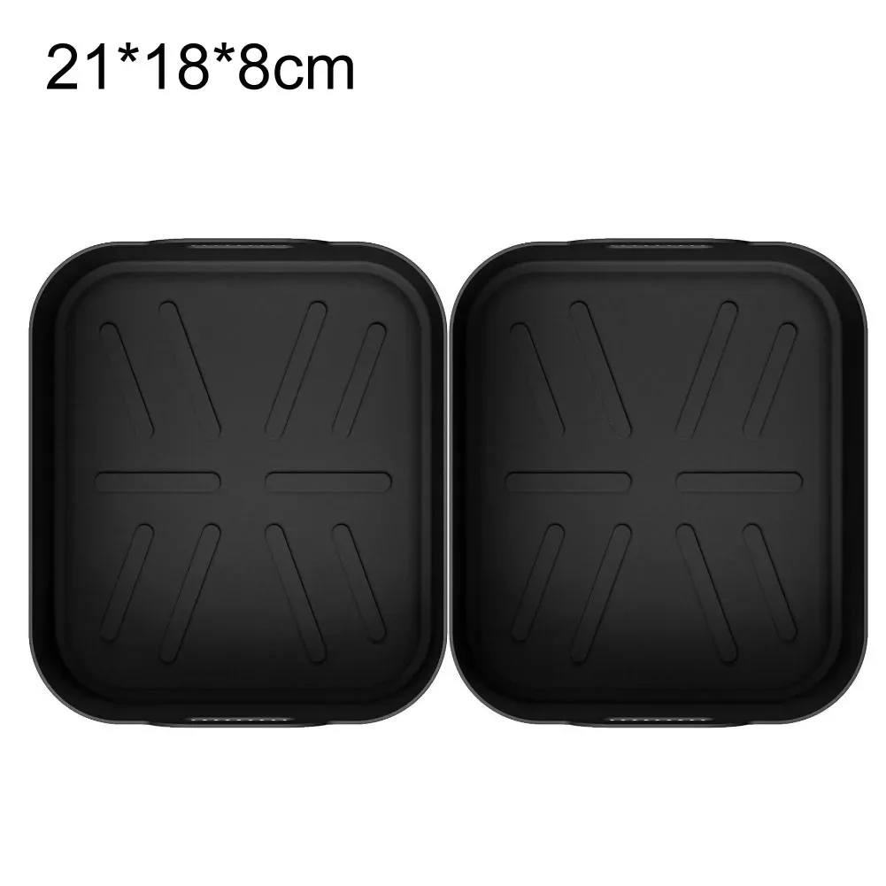 2-in-1 Air Fryer Baking Tray Compatible With AF500,Reusable Silicone Baking Tray Chicken For Airfryers Accessories