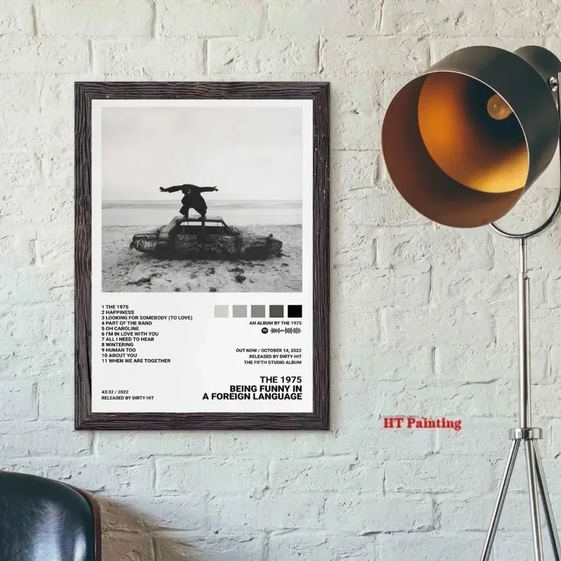 حائط لوح رسم صور فرقة الروك 1975 المغني جولة العالم ألبوم الموسيقى الكلاسيكية ملصق المنزل بار نادي ديكور المشجعين هدية