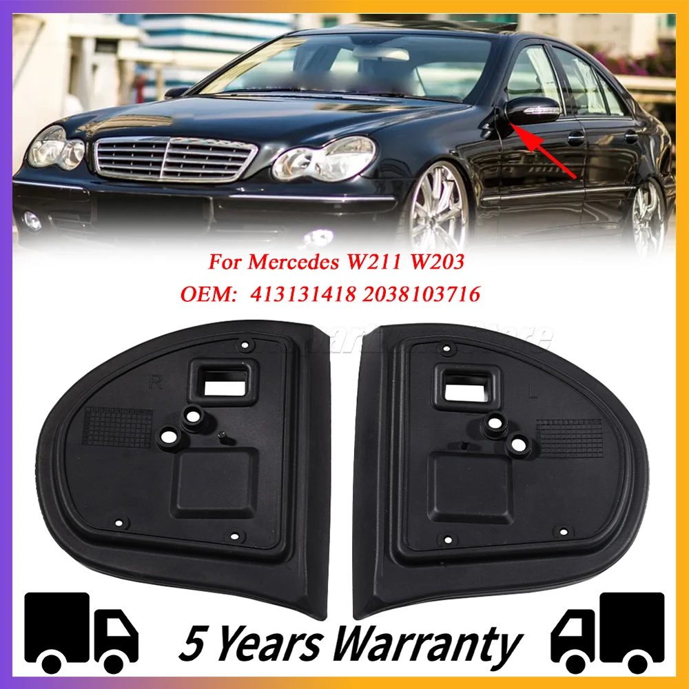 Car Rear View Mirror Gasket Rubber Seal Pads For Mercedes W211 W203 413131418 Door Rearview Mirror Base Gasket 2038103716 