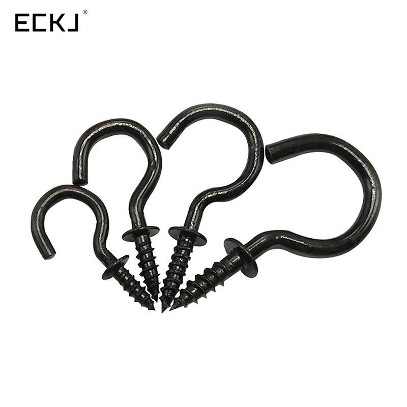 China Manufacturer Retail Price Screw Cup Hooks With Carbon Steel Material Apply For Kitchen Decoration