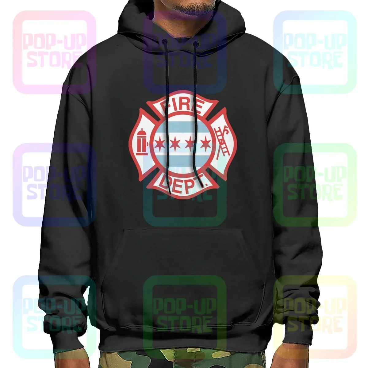 Chicago Fire Department W Chicago Flag Hoodie Sweatshirts Hoodies Pop Unique All-Match Best Seller