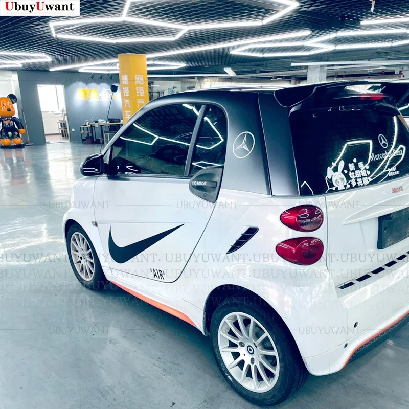 For Merced-Benz Smart Fortwo 451 Spoiler High Quality ABS Material Rear Roof Spoiler Wing Trunk Lip Boot Cover Car Styling