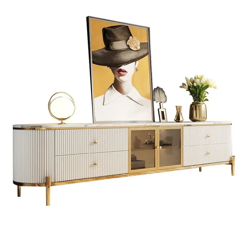 For Post Modern Luxury Tv Cabinet Legs Gold Drawer Nordic Standing Tv Cabinet Home Storage Mueble Para Televisor House Furniture