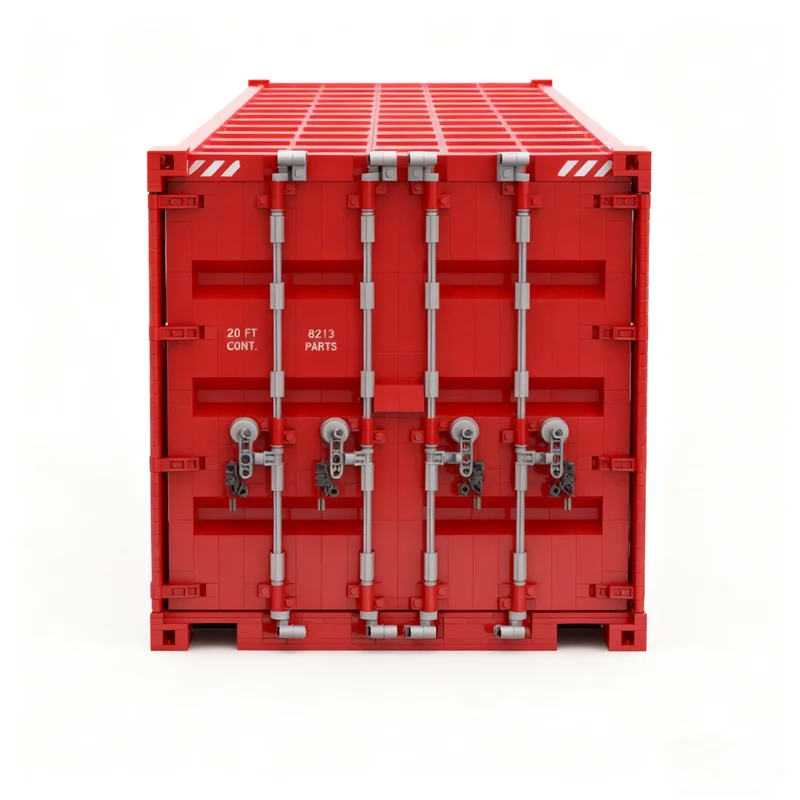 8217pcs MOC FEET SHIPPING CONTAINER XXL Scale Creator Expert Model Building Blocks Construction Toys Festival Gifts Idea