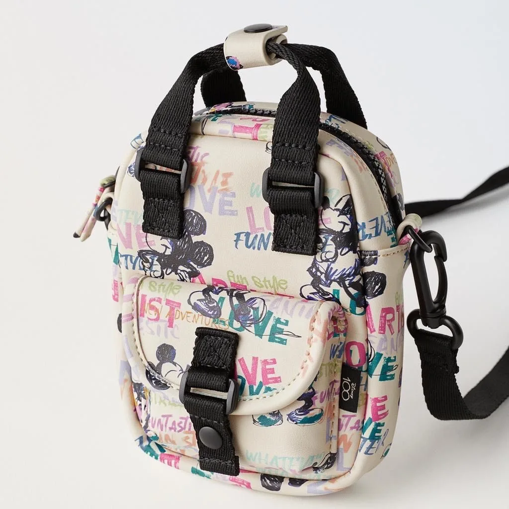 

Disney women Mickey Mouse shoulder bag handbag soft Messenger bag canves tote shopping bag