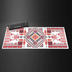 Alfombrilla de ratón grande con diseño persa para juegos, alfombrilla para mesa de juegos de oficina, teclado antideslizante de goma XXL, alfombrillas de escritorio largas para PC y portátil
