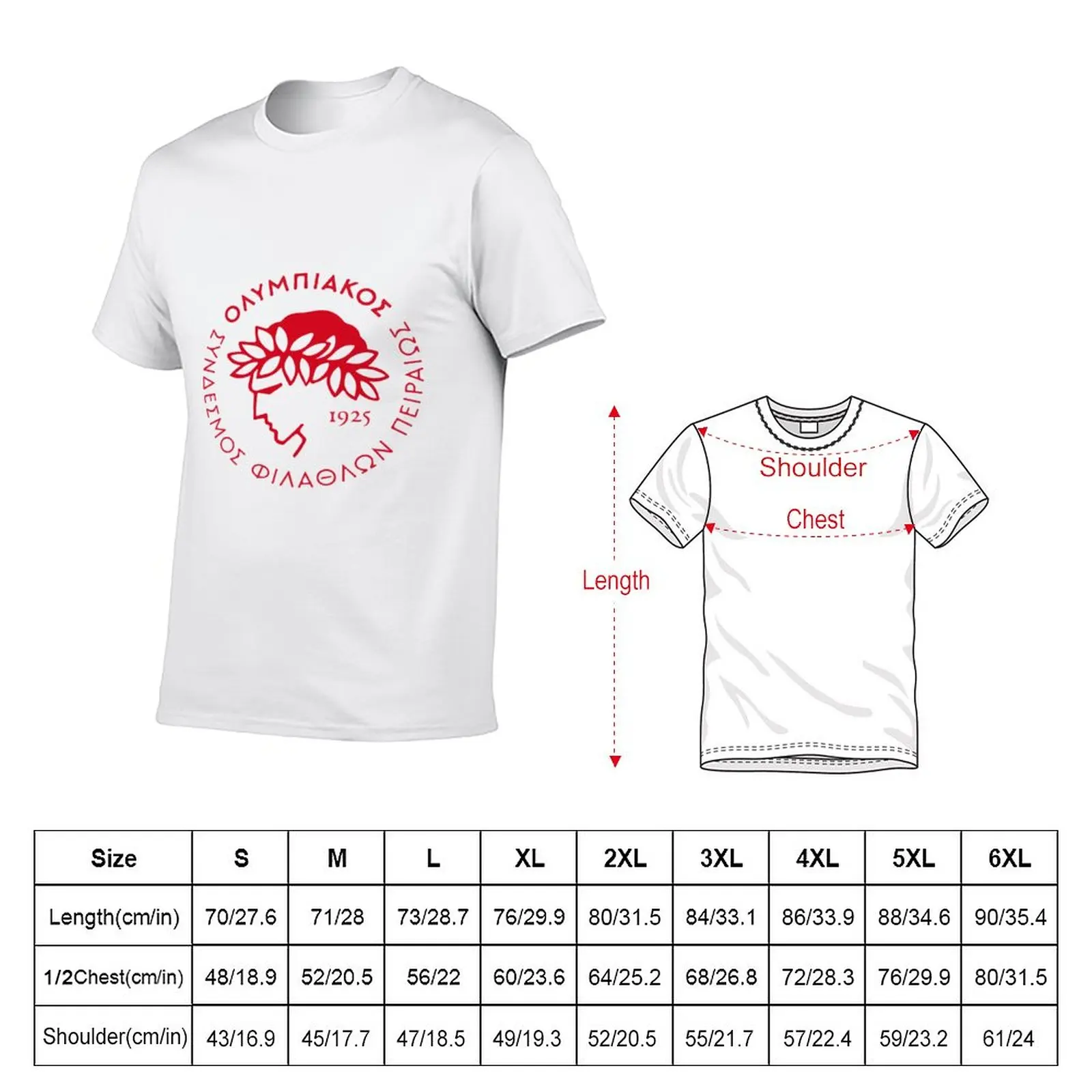 Olympiakos T-Shirt for a boy customs sweat shirt cute tops oversized t shirts for men