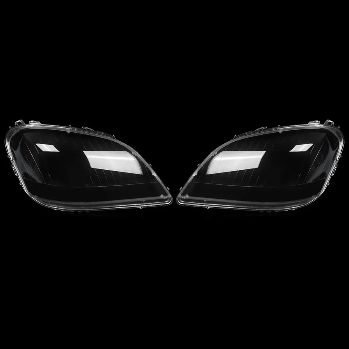 Pair Front Headlight Cover For Mercedes-Benz ML Class W164 ML350 500 2005-2008 Transparent Lens Lampshade Headlamp Cover