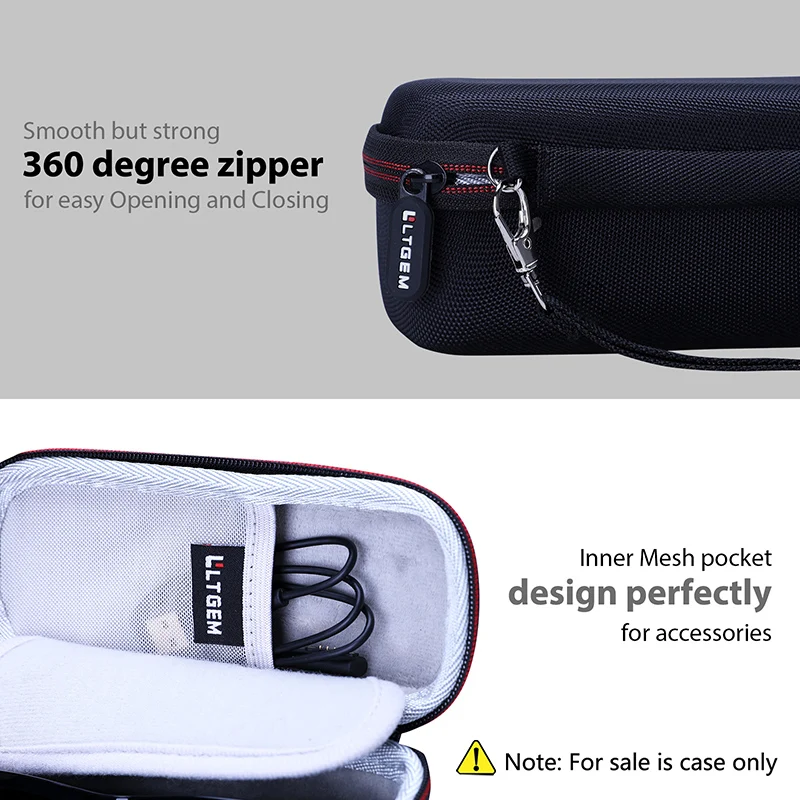 LTGEM EVA Hard Case for Bose Frames Tenor Rectangular Polarized Bluetooth Audio Sunglasses Protective Carrying Storage Bag