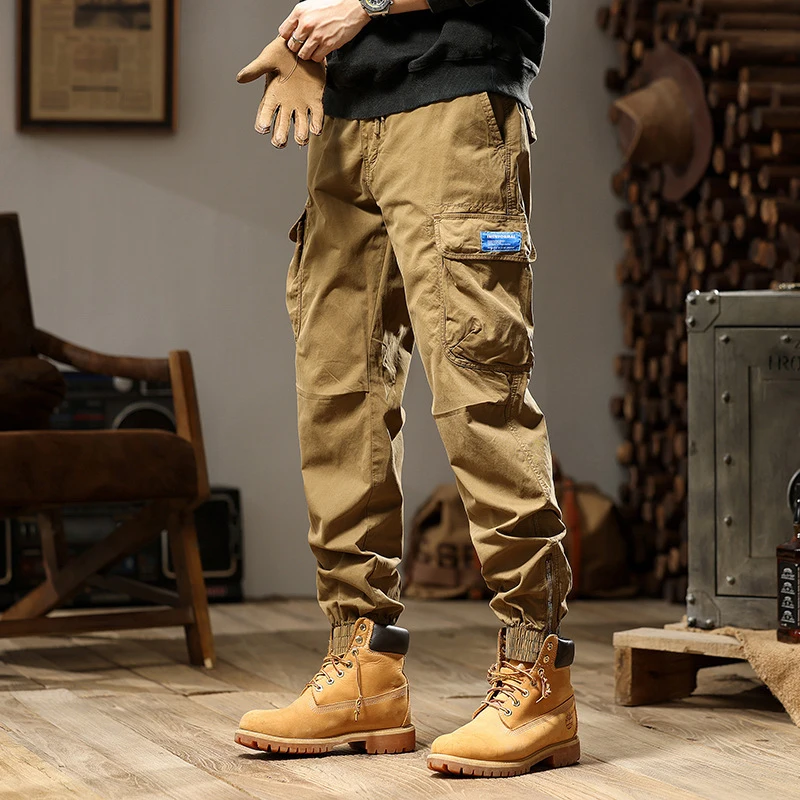 Men's Fashionable Casual Workwear Pants High Street Personality Style Sports Outdoor Functional Outerwear Trendy