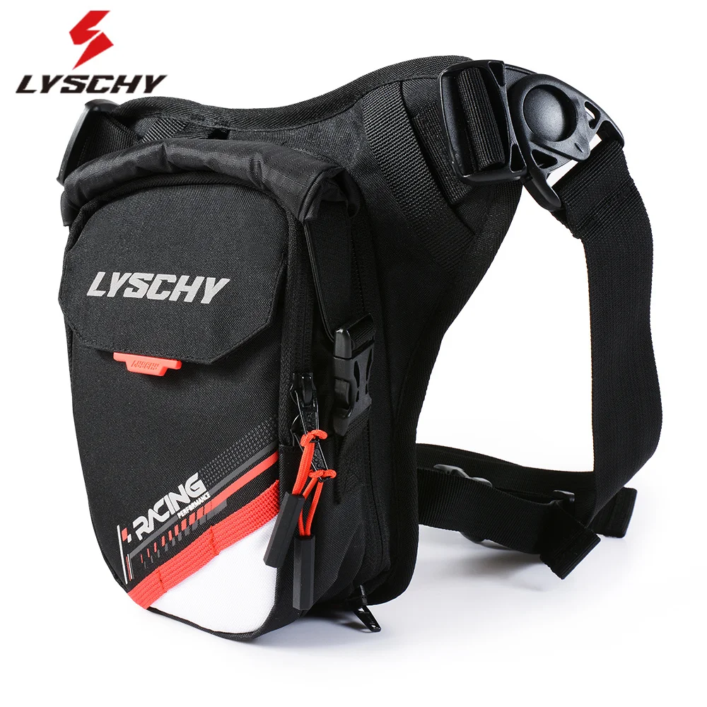 

LYSCHY Motorcycle Leg Bag Waterproof Reflective Cycling Hip Waist Bag Thigh Pouch Riding Zipper Expandable Capacity Waterproof