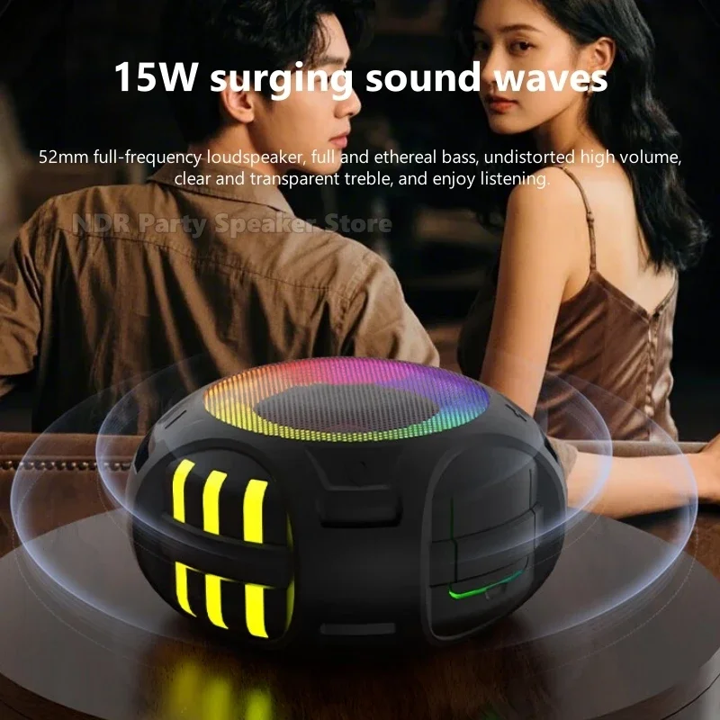 IPX6 مقاوم للماء دش سمّاعات بلوتوث مكبرات صوت محمولة متينة مع صوت HD ستيريو مكبر صوت لاسلكي خارجي للاستحمام