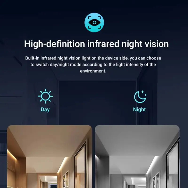 Lenovo Wireless Camera 4K Surveillance Security Mini Video Cam Night Vision Motion Detect Camcorder Mini Cam Monitor Smart Home