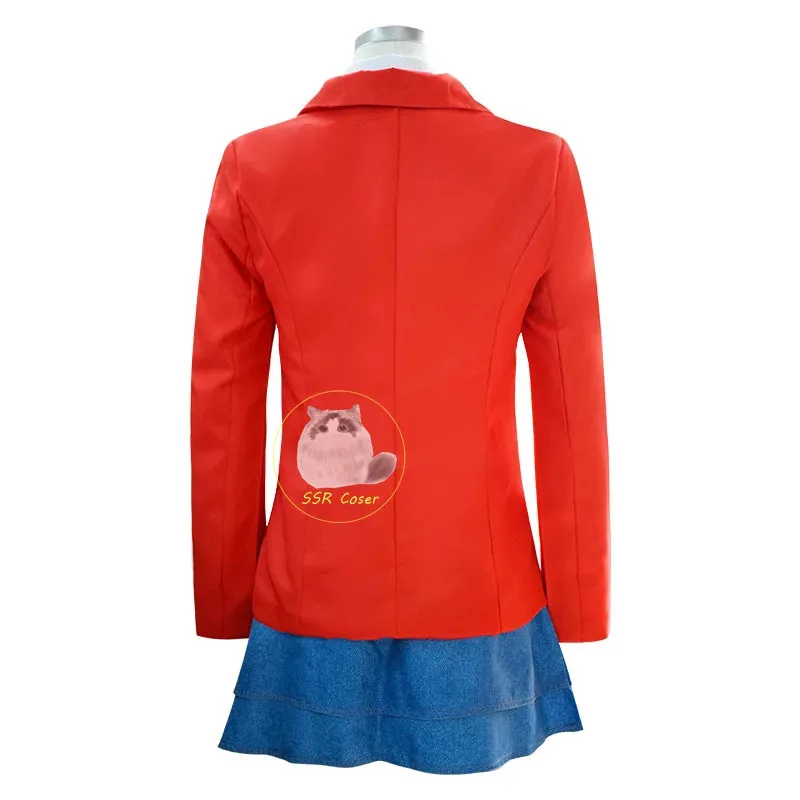 

2025 New EWS Rebelde Cosplay Costume High School Uniform Red Suit Jacket Skirt Shirt Tie Full Set Halloween Party Costumes ★★★hh