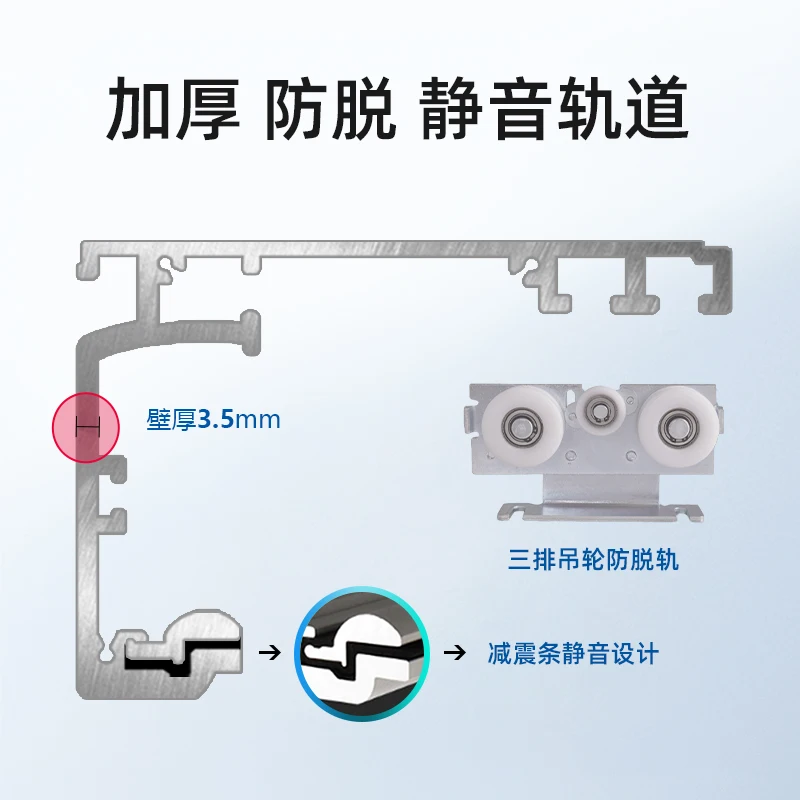 Motore per porta automatica set completo di unità Porta scorrevole elettrica in vetro Porta scorrevole a induzione automatica