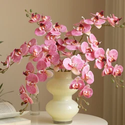 1PC, Silk 7 Heads Orchid Phalaenopsis Flowers DIY Wedding Floral Bouquet Artificial Plants Fake Flowers Home Decor Hot Selling