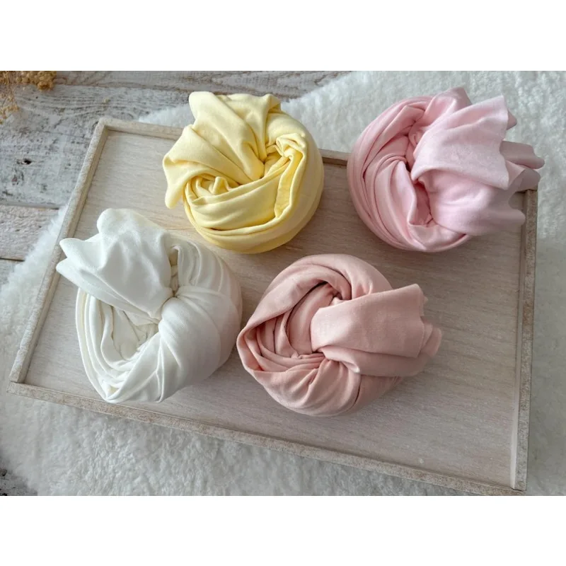 غلاف مطاطي لحديثي الولادة من الأنجورا - نسيج قماط قطني متعدد الطبقات لدعائم تصوير الأطفال، أزياء تنكرية للصور الفلسطينية