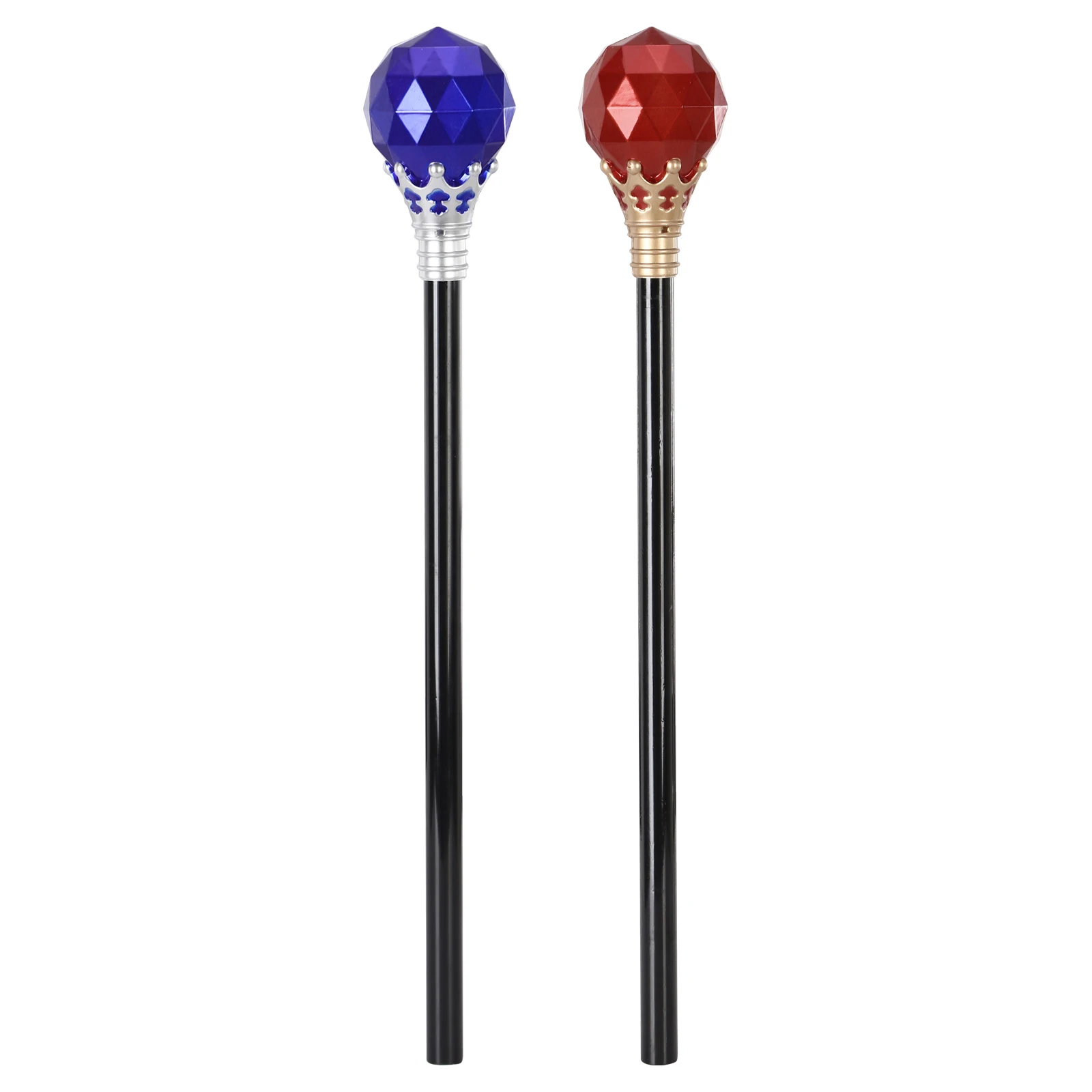 Halloween Scepter King And Queen Scepters for Kids Adult Cosplay Royal Costumes Accessories Wand Theater Easter Theme Party Prop