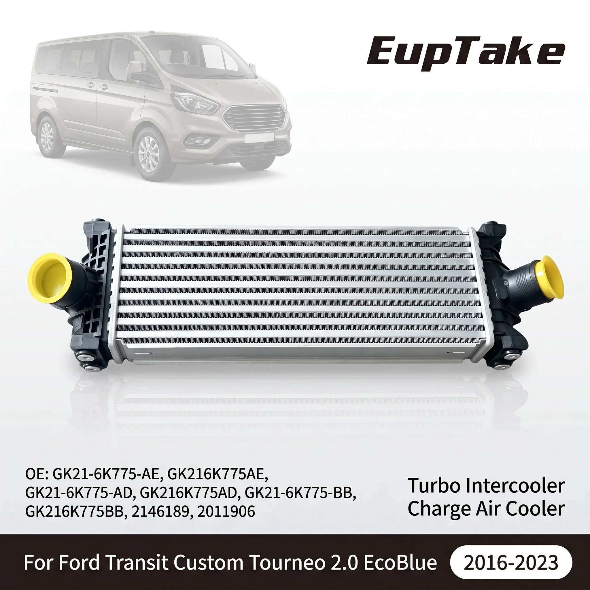 Turbo Intercooler Charge Air Cooler for Ford Transit Custom Tourneo 2.0 EcoBlue GK21-6K775-AE GK216K775AE 2146189
