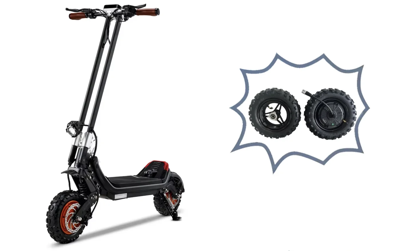 Electric snowmobile 3-in-1 version 48v 1500W brushless DIY free switching 150kg, foldable, waterproof 30Ah lithium battery