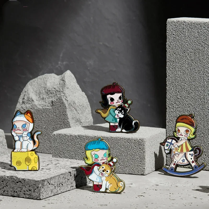 

MOLLY Anniversary Sculpture Classic Return Series Badge Blind Box Surprise Box Original Action Figure Cartoon Model