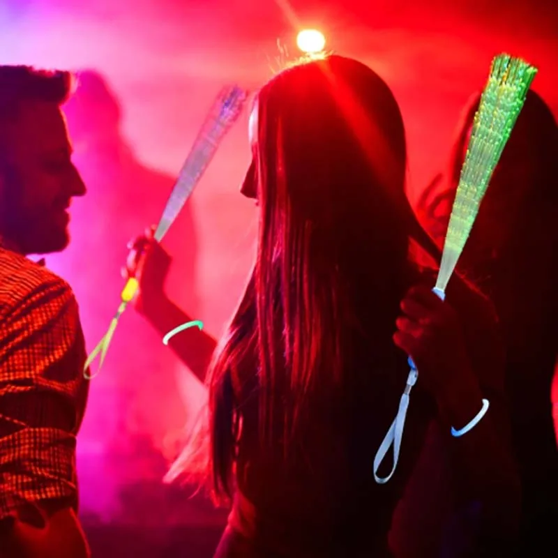 12/24 Teile/los LED Glow Stick Bunte Faser Glow Stick LED Spielzeug Party Nachtlicht Requisiten Weihnachten Geburtstag Geschenk hochzeit Party Geschenk – Detail 11