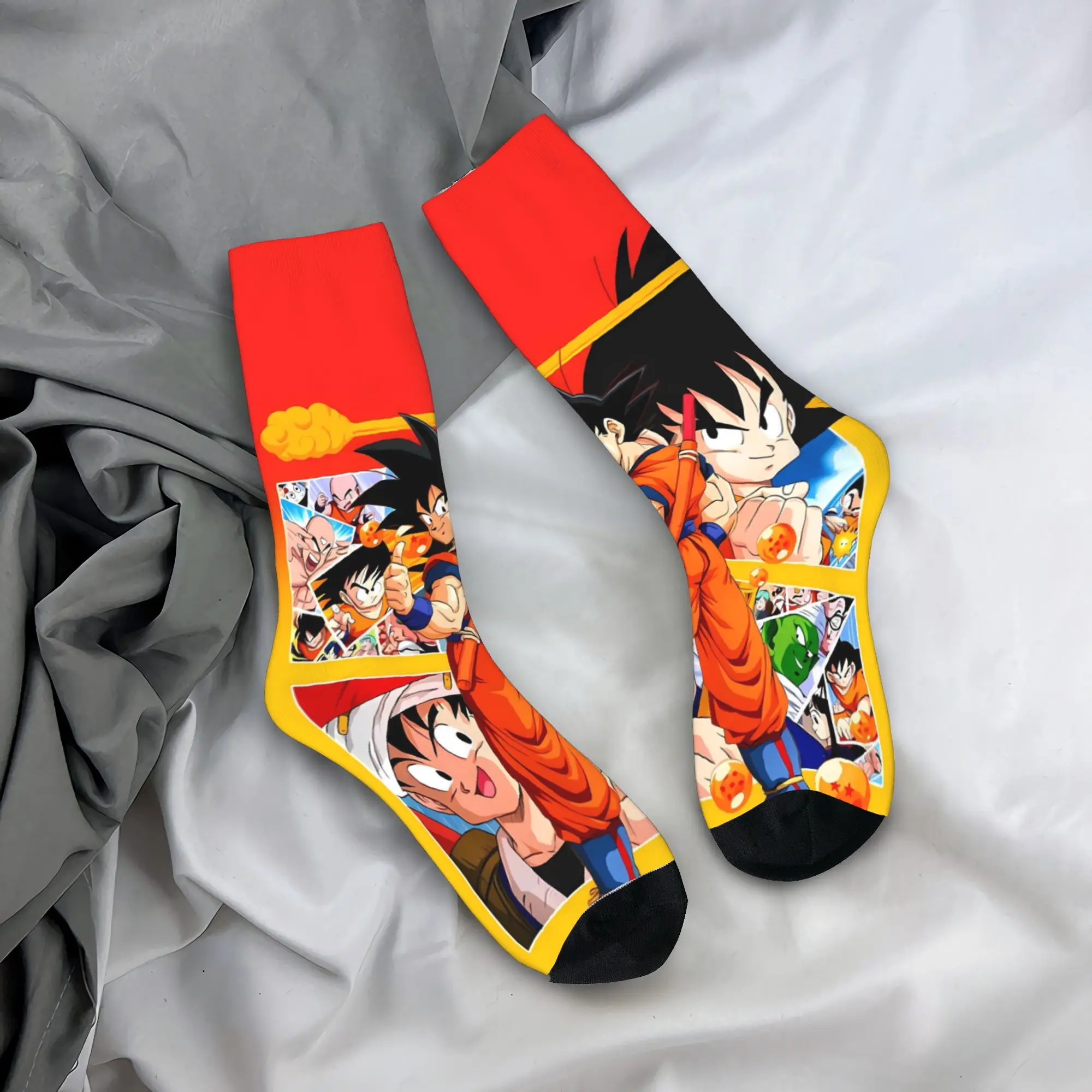 Goku & Friends D-Dragon B-Ball Stockings Men's  Socks Soft Breathable Socks Autumn Outdoor Sports Anti Sweat Socks Gift Idea