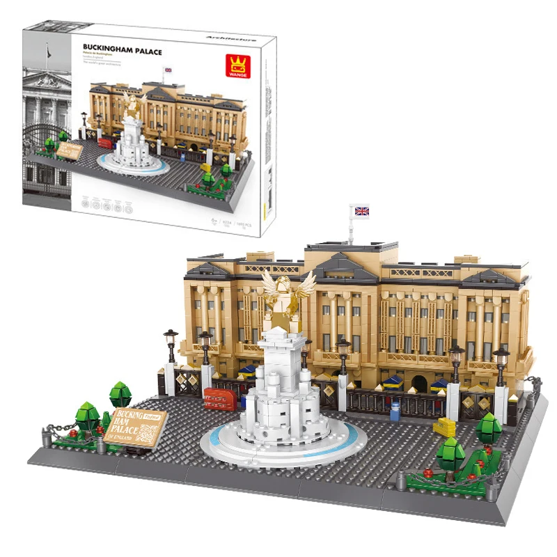 

Набор строительных блоков «Букингемский дворец» (1695 деталей), модель британской королевской архитектуры, конструктор для детей, подарок