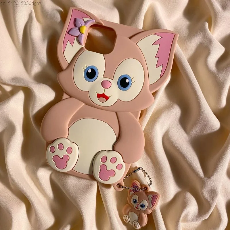 Disney LinaBell Cute 3D Anime Apple Phone Aesthetic Case Iphone 14 7 8 Plus Cover Kawaii Korean Style Iphone 11 12 13 Pro Max