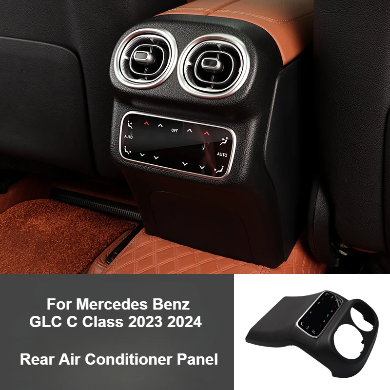 

Для Mercedes Benz GLC C Class 2023 2024 2025 задняя панель управления кондиционером ЖК-дисплей модификация выхода воздуха