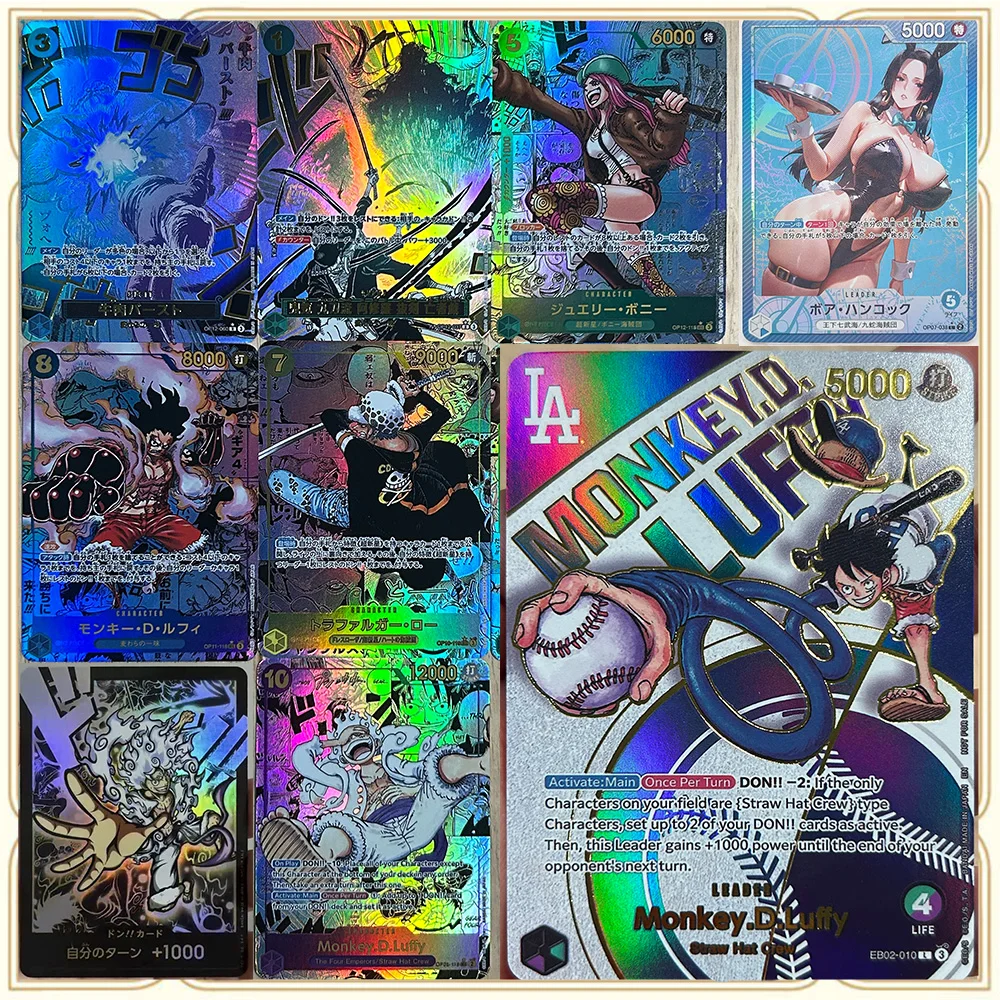 

DIY ACG Anime Monkey D Luffy Nami Jewelry Bonney Boy Tabletop Game Replacement Collectible Cards Christmas Birthday Gifts