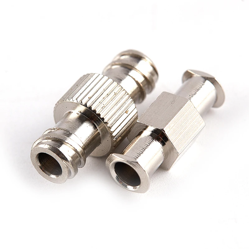 Acoplador hembra a hembra, conector de jeringa Luer, juntas dobles de Metal, adaptador Luer Lock, acoplador para piezas neumáticas, 1 Uds.
