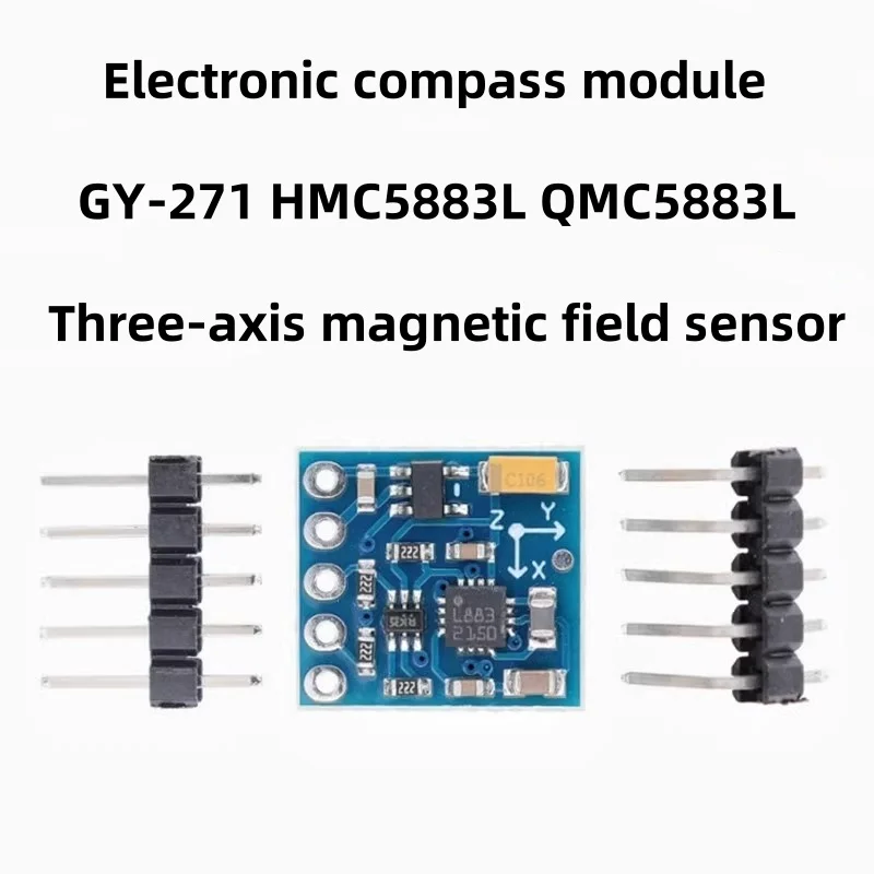 GY-271 HMC5883L QMC5883L Electronic Compass Module Three-Axis Magnetic Field Sensor for GPS Orientation And Gaming