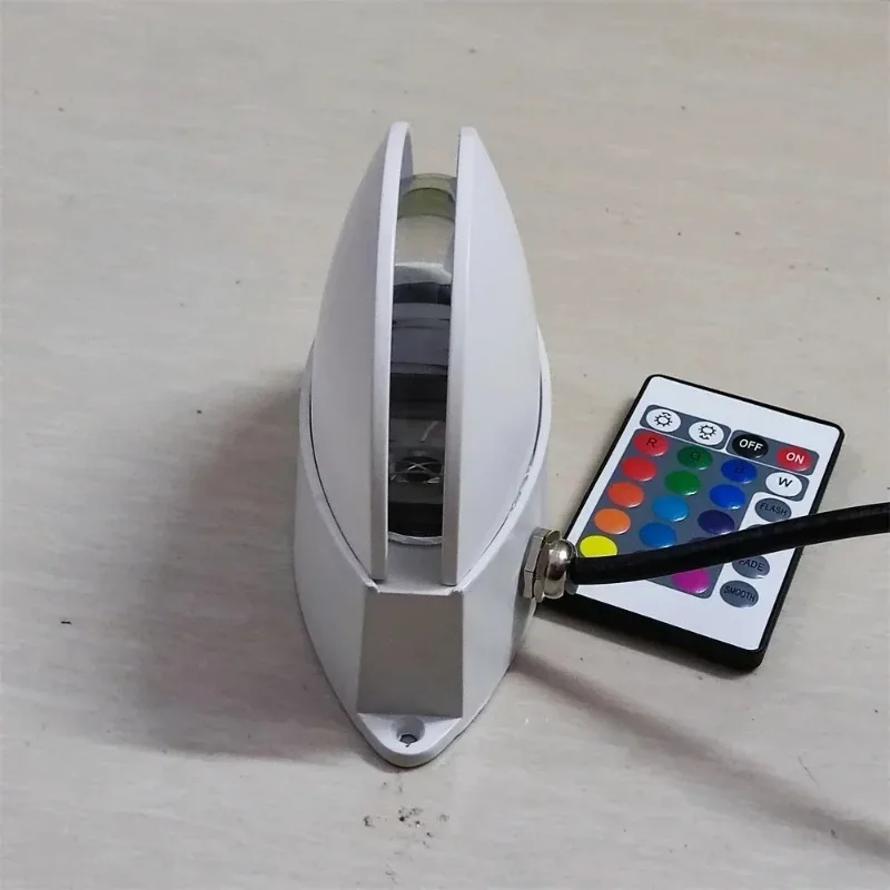 RGB Remote Control LED Sill Lamps 180 Degree Semi Circle Wall Light Aluminum Profile