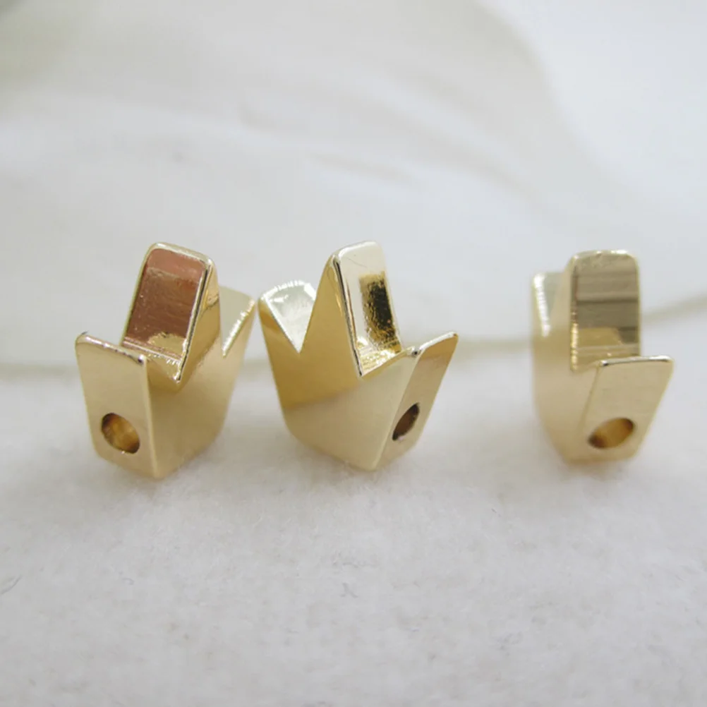 

20 Pcs Crown Beaded Accessories Charms for Jewelry Making Beads DIY Handmade Necklace Bracelet