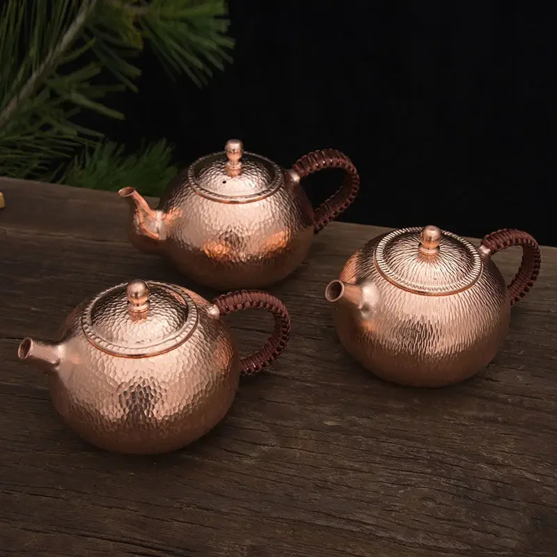 

500ML Tea pot Pure Copper Handmade Chinese Style Kettle Kung Fu Tea Drinkware Tableware